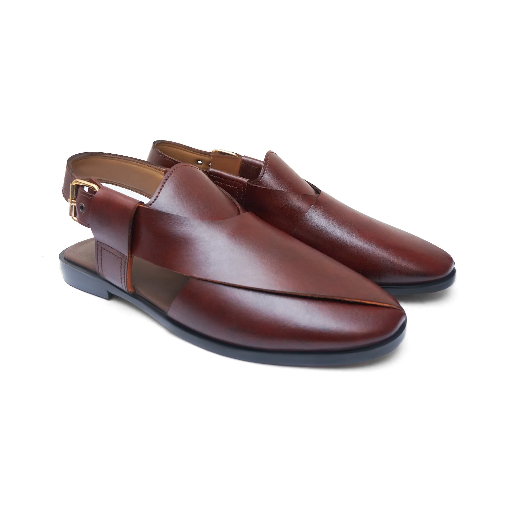 Pure Leather Darwin Peshawari Chappal LS-868