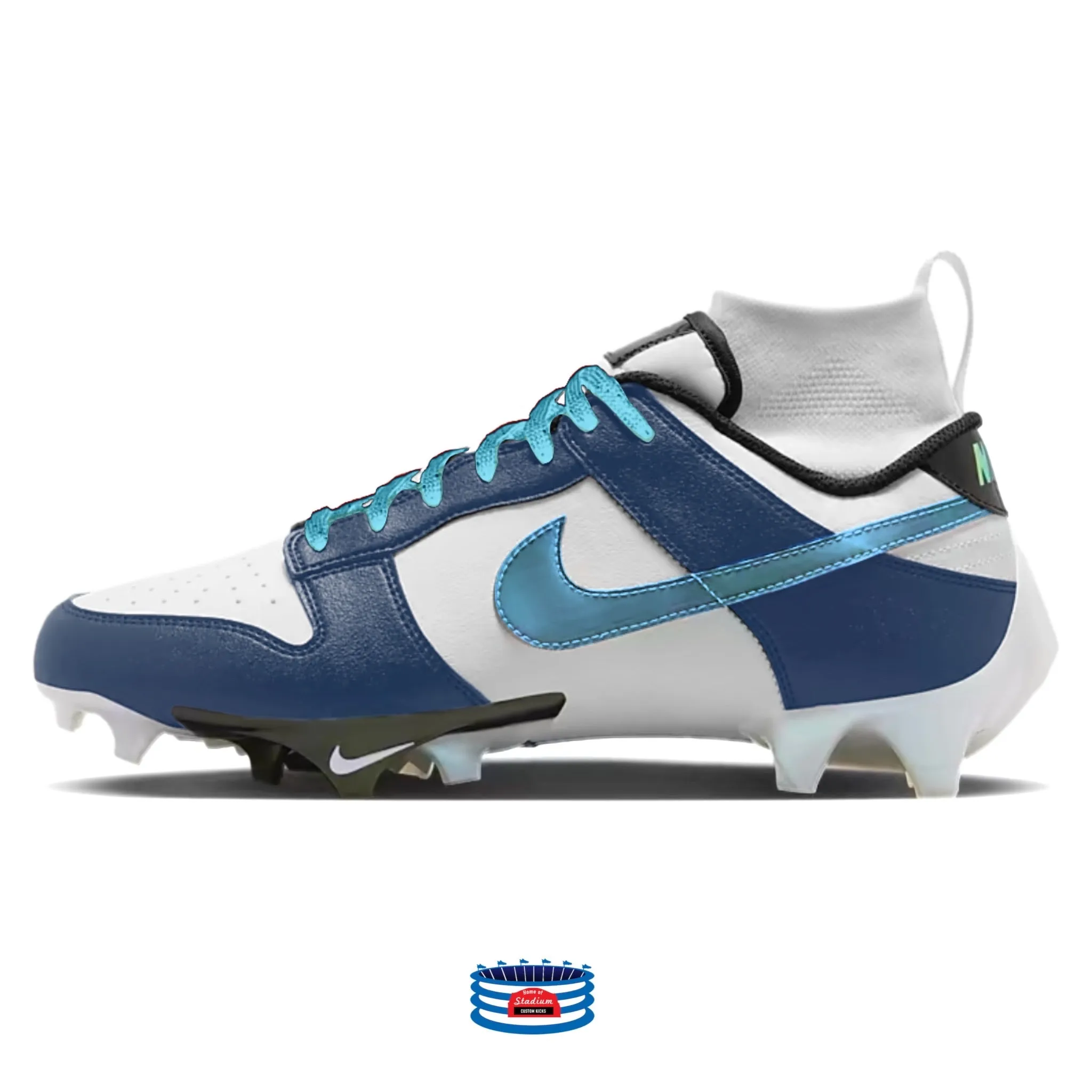 "Carolina" Nike Vapor Edge Dunk Cleats