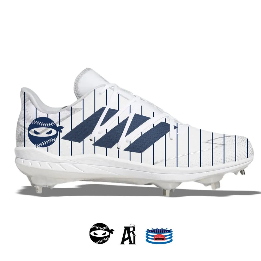 "Pitching Ninja Pinstripes" Adidas Afterburner 7 Cleats- Size 13 Men's