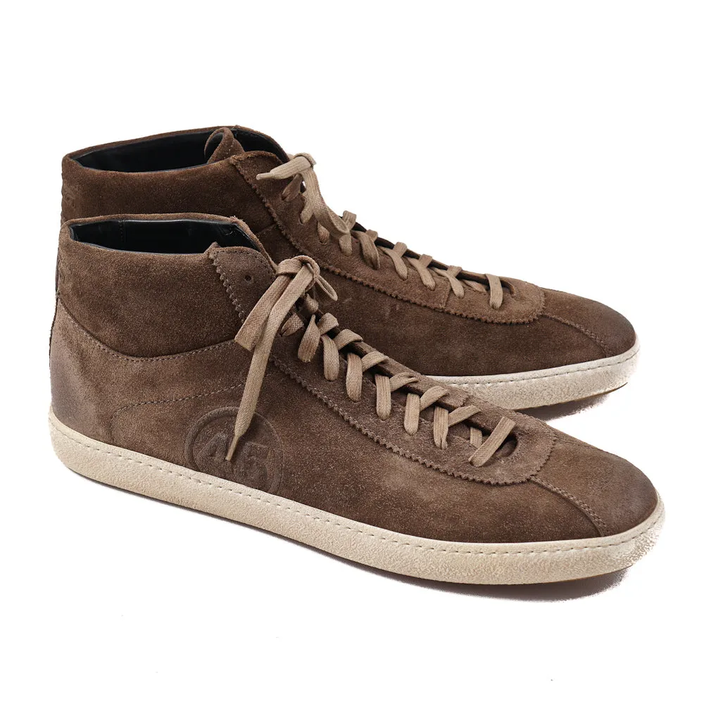 Santoni for AMG Mid-Top Suede Sneakers