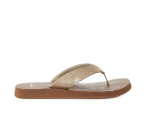 Sanuk Women's Yoga Mat Metallic Sandal Champagne