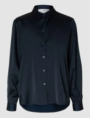 Selected Femme Talia Shirt Dark Sapphire