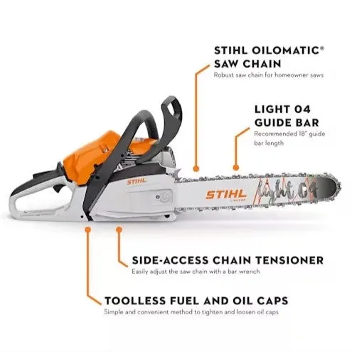 STIHL MS 182 16 in. 35.8 cc Gas Chainsaw