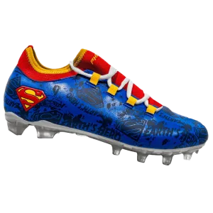 Superman Youth Football Cleats - Velocity 2.0 by Phenom Elite