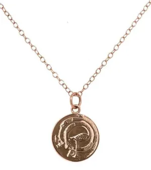 Tadgh Óg Solid 9ct Rose Gold Haypenny Irish Coin Pendant