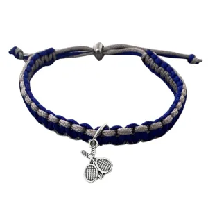 Tennis Charm Rope Bracelet - Pick Colors