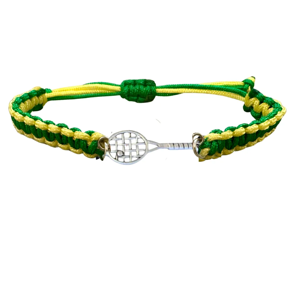 Tennis Racket Rope Bracelet - Pick Colors