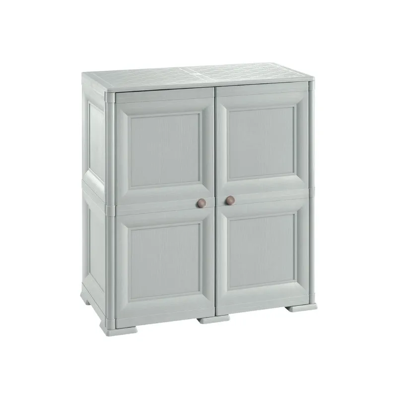 Tonterelli Shoe Cabinet 8 Shelves   4 Side Pockets 2 Door