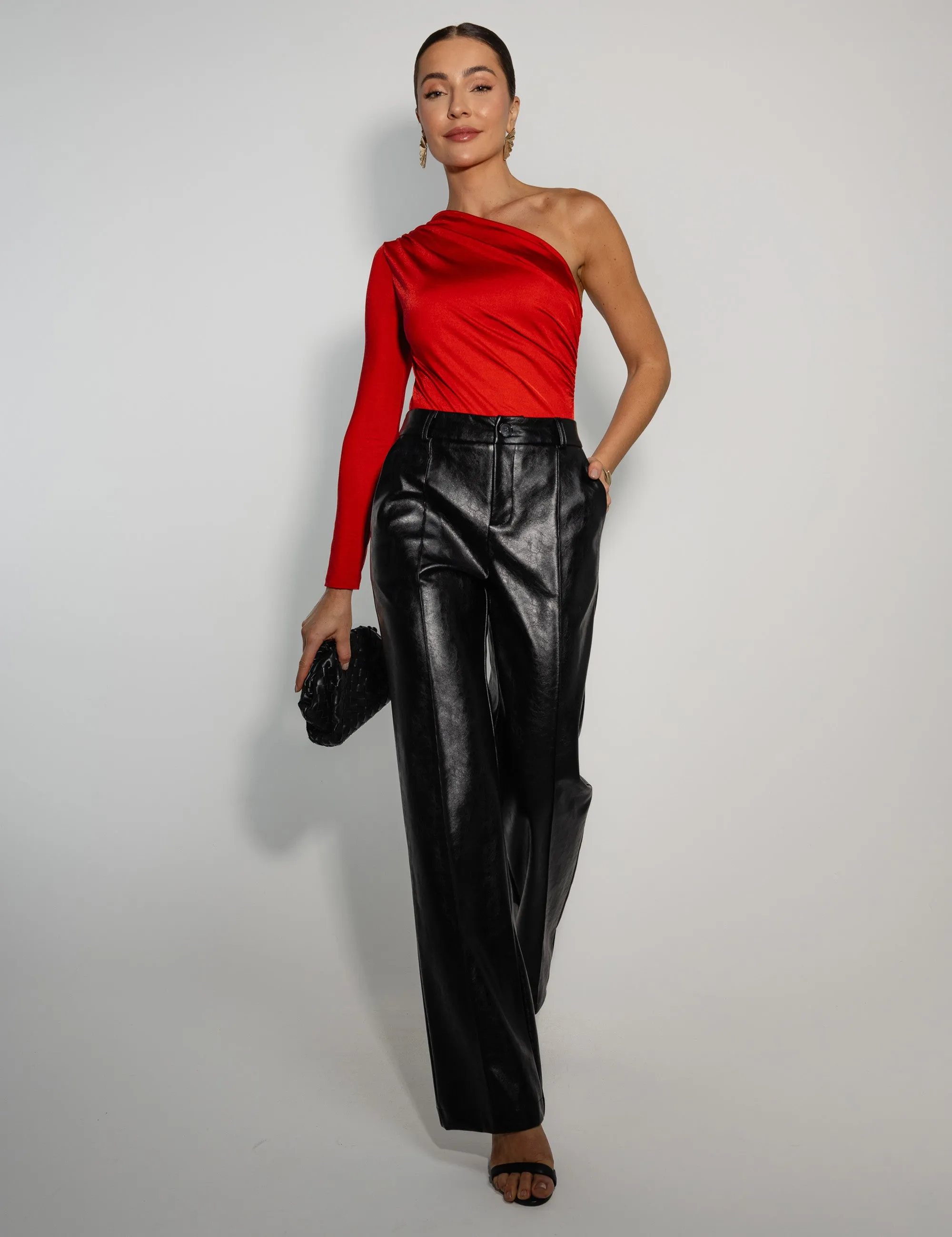 UC Asymmetric Red BodySuit