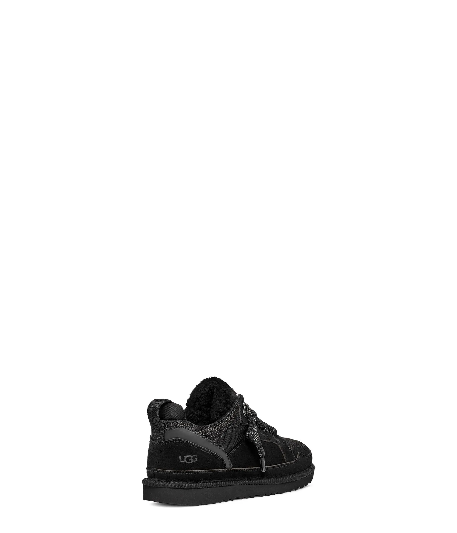 UGG Unisex-Child Lowmel Sneaker, Black, Little Kid