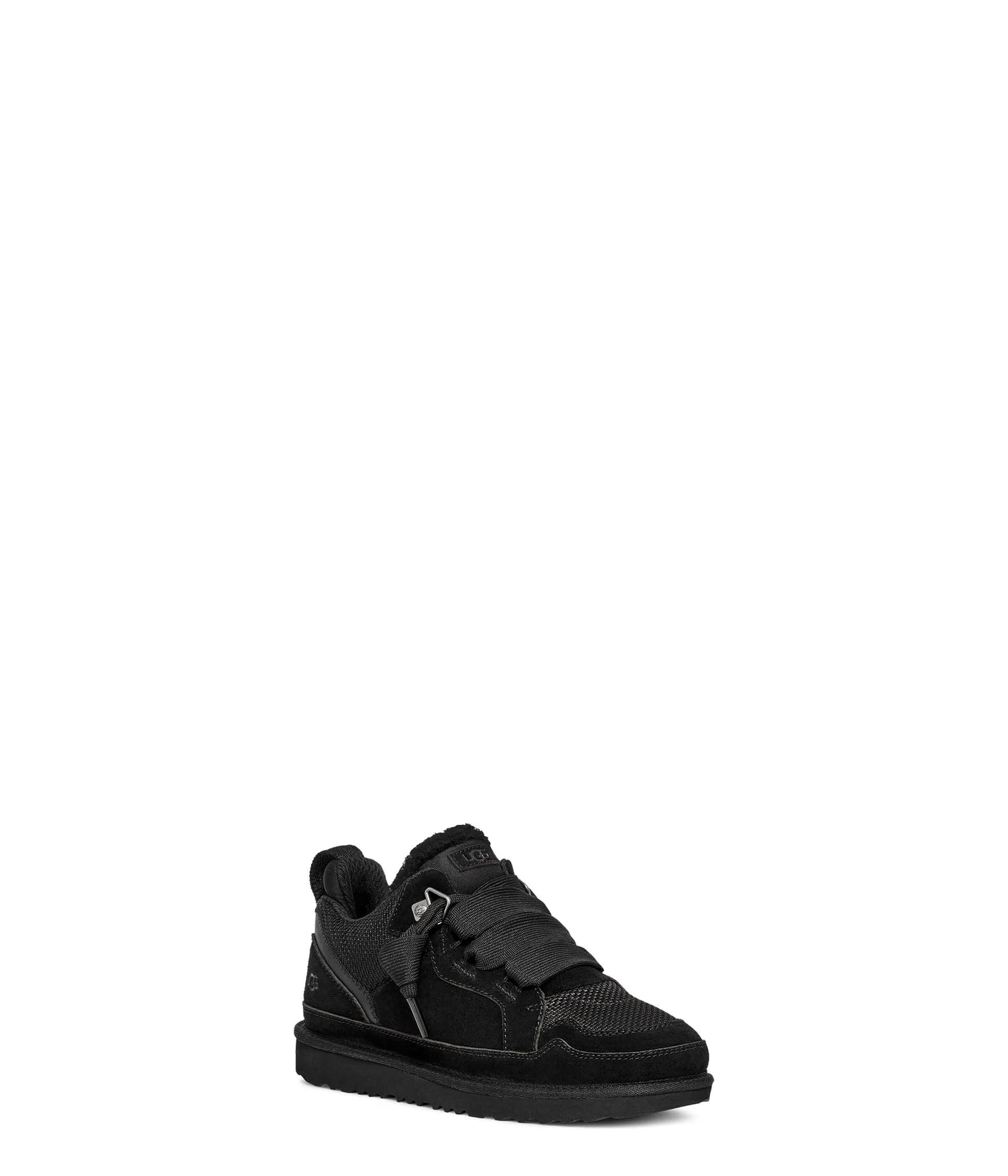 UGG Unisex-Child Lowmel Sneaker, Black, Little Kid