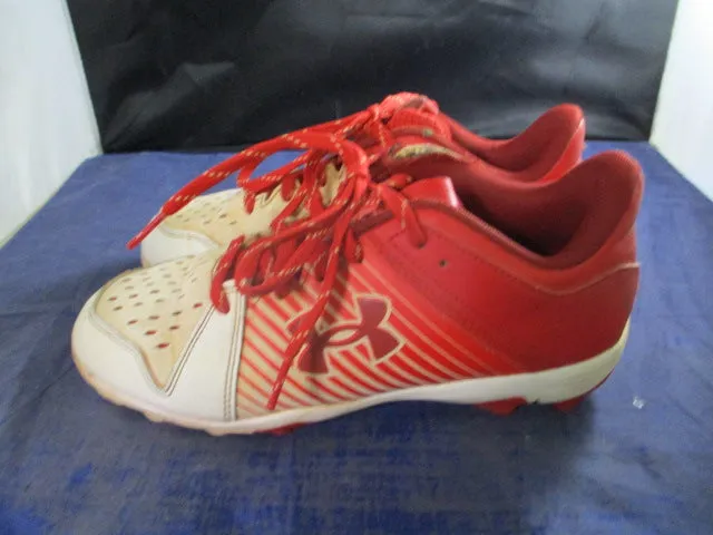 Used Under Armour Leadoff Cleats Youth Size 4.5 - wear on ankles