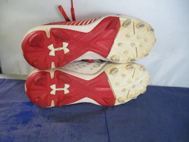 Used Under Armour Leadoff Cleats Youth Size 4.5 - wear on ankles