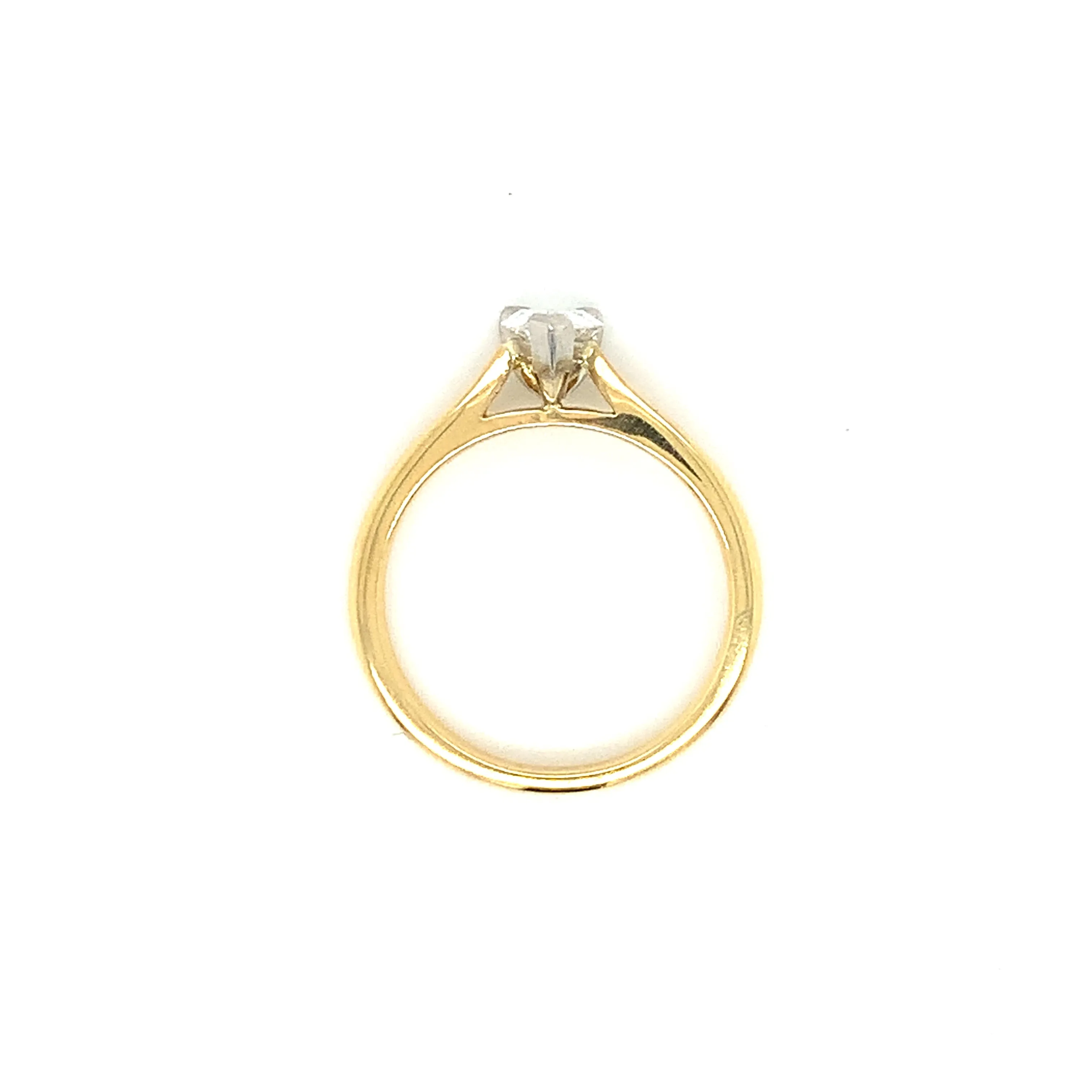 Veronica - 18ct Yellow Gold 0.70ct Laboratory Grown Pear Solitaire Diamond Engagement Ring