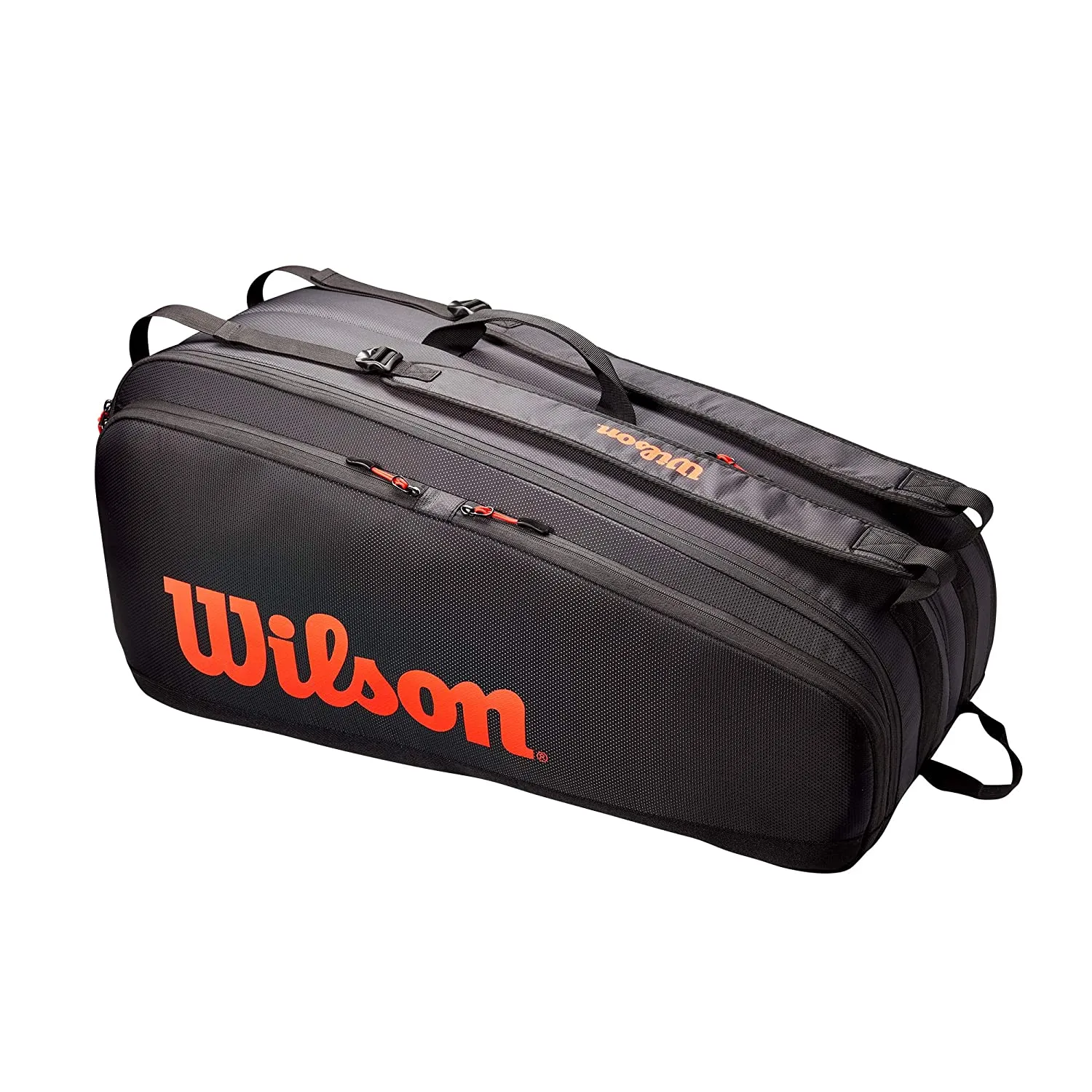 Wlson Tour 12 Tennis Bag, Red/Black