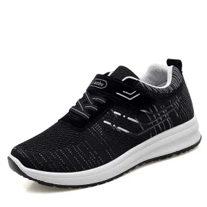 Women's trendy joker breathable velcro platform leisure sneakers