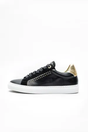 Zadig & Voltaire - ZV1747 Black Gold Leather Sneakers